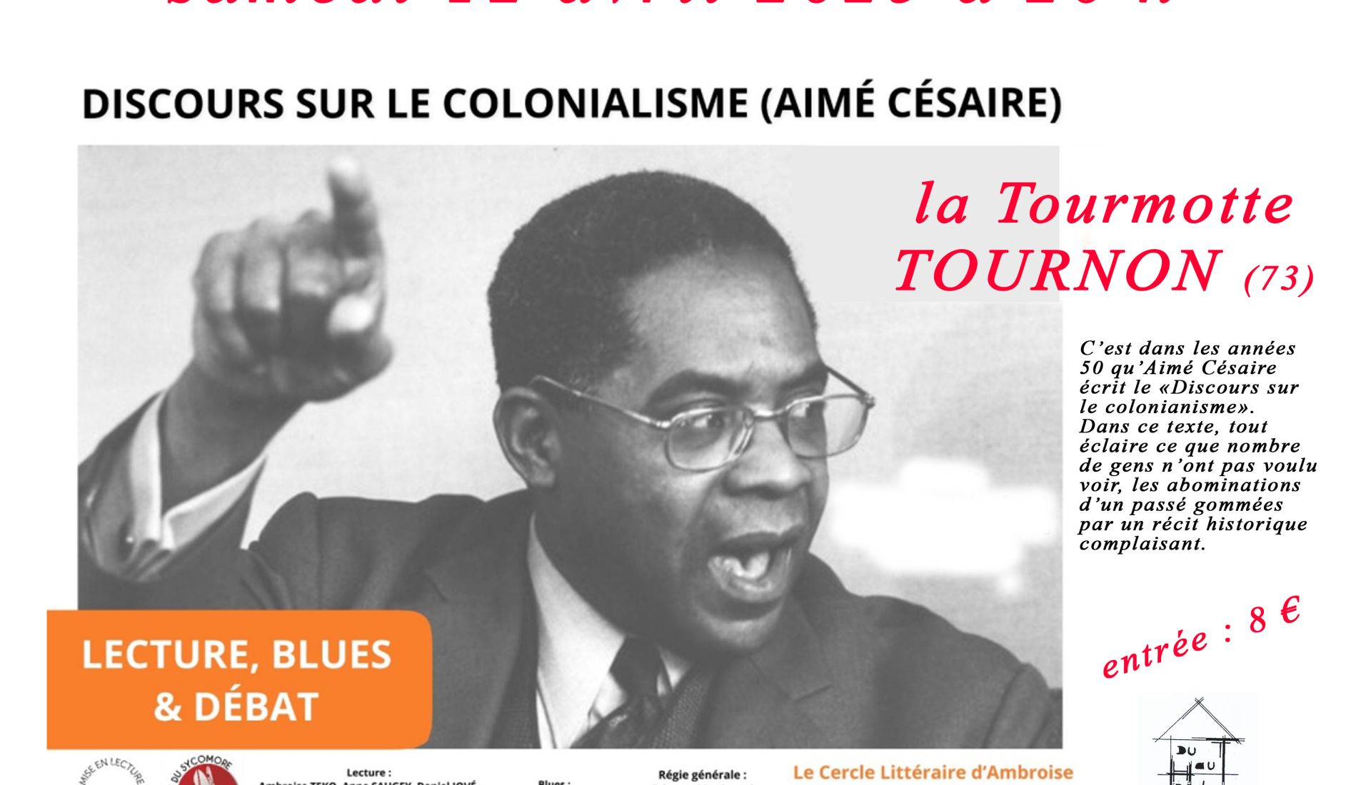 Discours sur le colonialisme (Aimé Césaire) - Lecture, Blues & débat