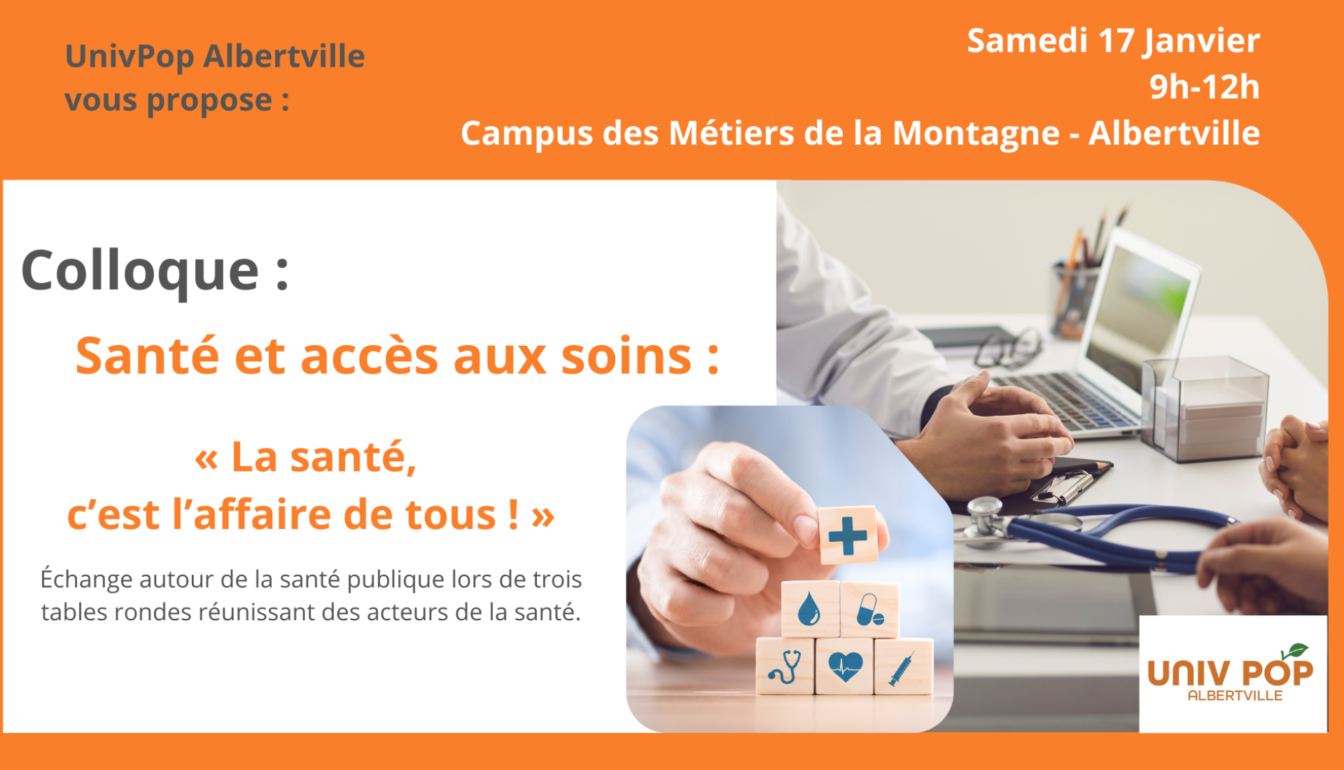 Colloque santé et accès aux soins : « La santé, c’est l’affaire de tous ! »