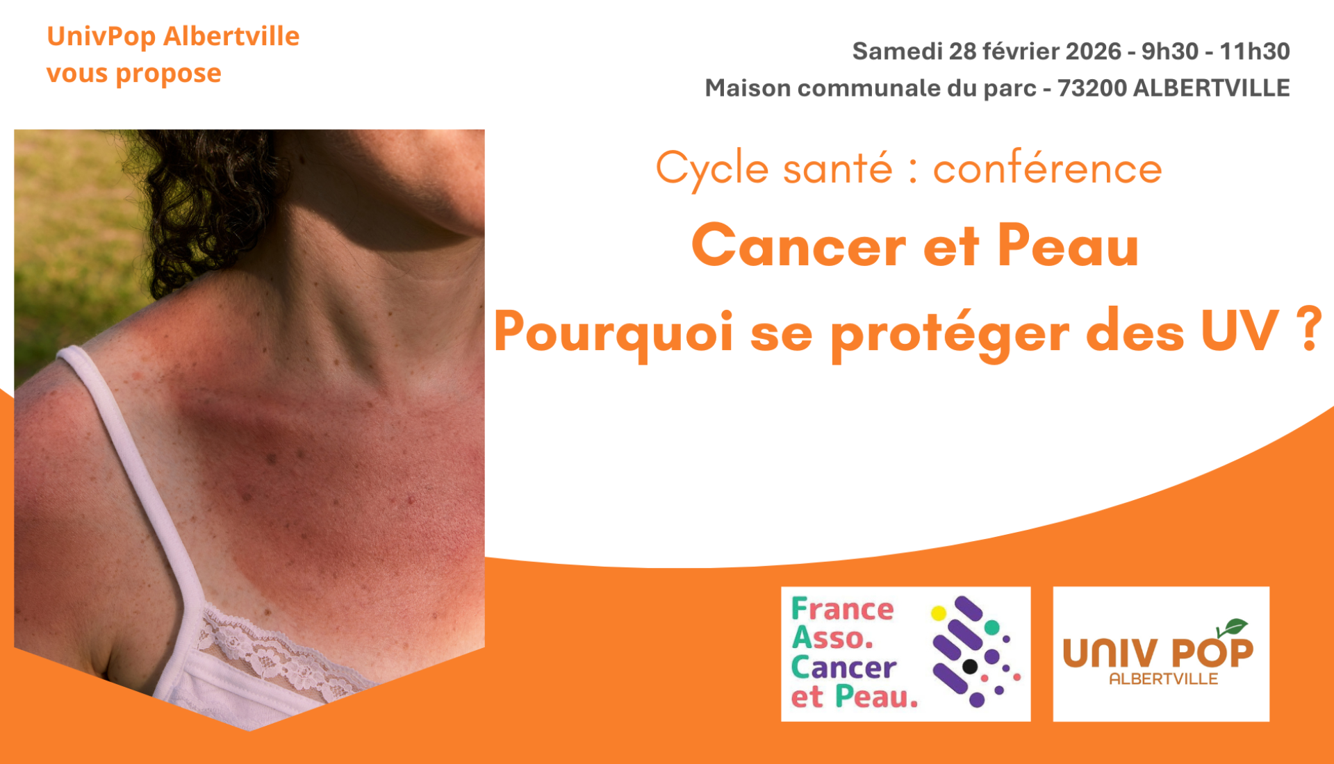 Cycle Santé – Conférence : Cancer et Peau - Pourquoi se protéger des UV ?