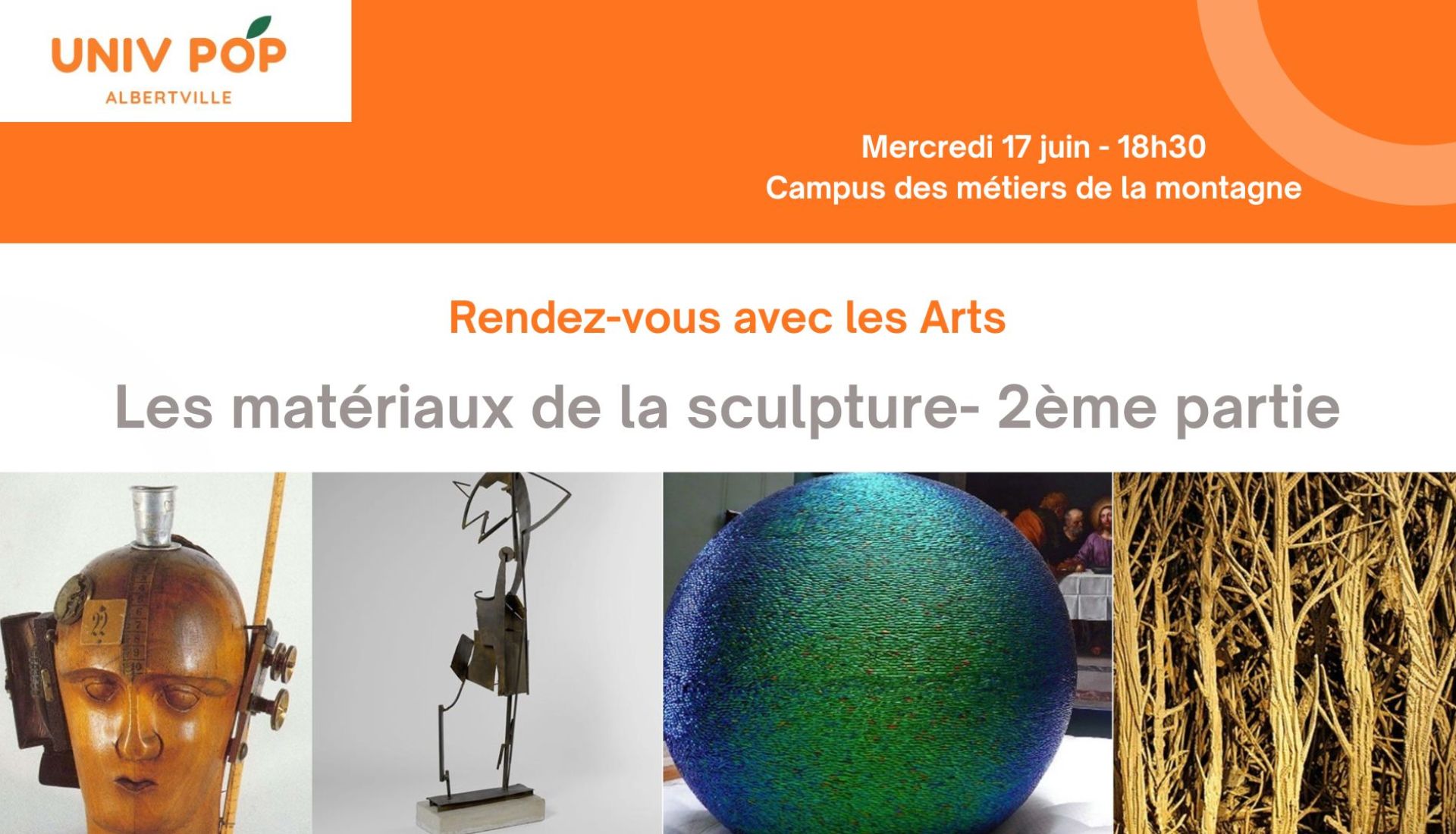 Rendez-vous avec l’Art - Les matériaux de la sculpture - 2nde partie