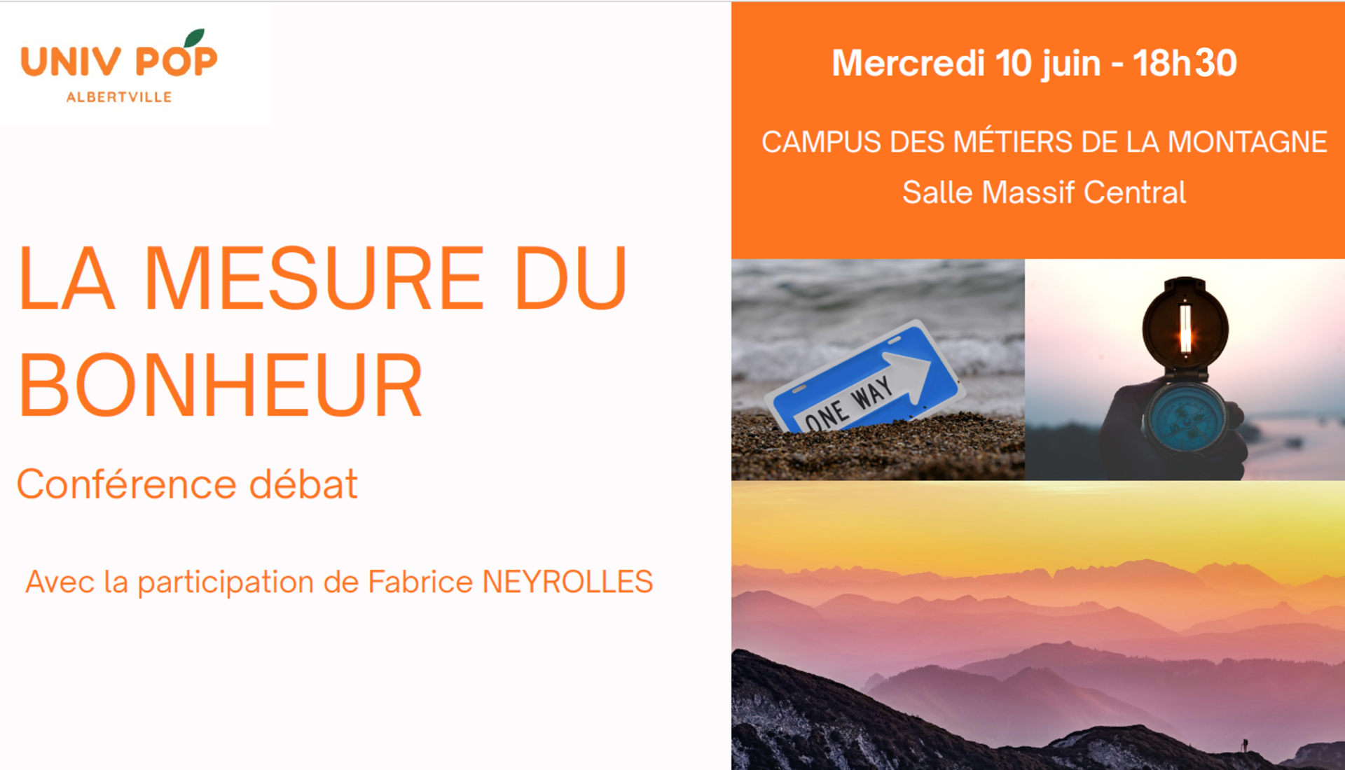 « La mesure du Bonheur » - Conférence Débat de Fabrice Neyrolles
