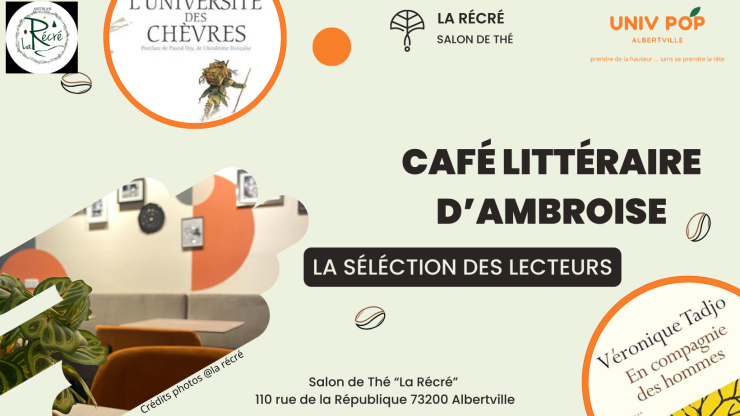 Café littéraire d'Ambroise : retrouvez les ouvrages présentés