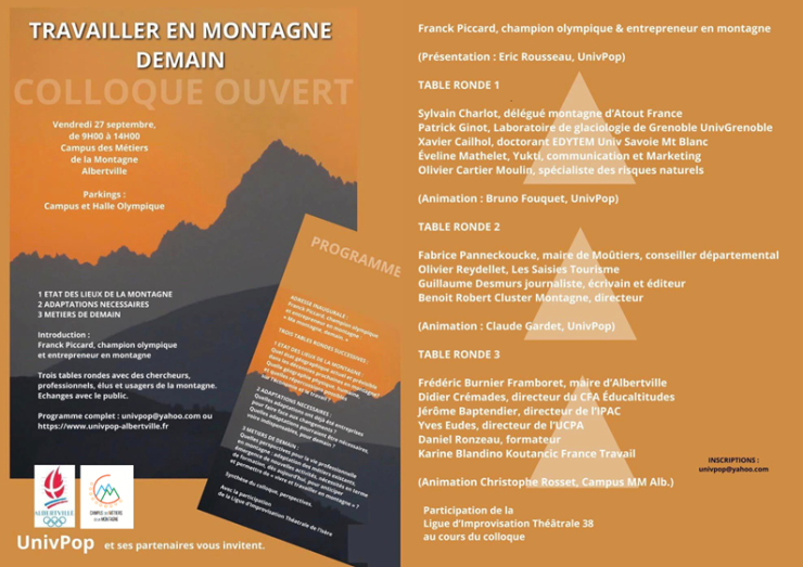 Événement : 1er colloque au Campus des Métiers de la Montagne ...